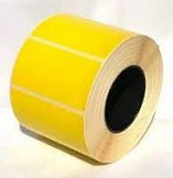 Этикетка для термопринтера  и весов 58х60 ТермоТоп желтый цвет