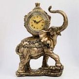 Часы настольные "Каминные" слон бронзовый 3940733