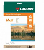 Фотобумага Lomond для струйной печати А4 140г/м 100 л односторонняя матовая 0102074/1598734
