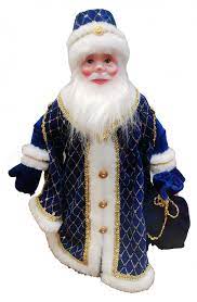 Игрушка-кукла 50см  Дед Мороз Царский Синий в упаковке ДМ-2102
