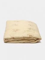 Одеяло ДомВелл облегченное Верблюжья шерсть (сатин, пакет) Размер: Евро; Плотность: 150 гр
