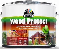 Пропитка Wood Protect для защиты древесины (10л) бесцветный Dufa