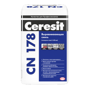 Смесь легковыравнивающаяся для пола CERESIT CN-178 (25кг)