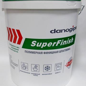 Шпатлевка полимерная готовая финишная DANOGIPS SuperFinish (17л)
