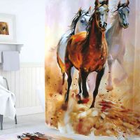 Штора для ванной комнаты 180х200см TROPIKHOME Digital Printed Horses полиэстер TRP.SC.DP.horses