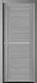 Полотно дверное ДО600 "ECO Simple 3М" дуб эдисон серый стекло сатинат (ВДК)