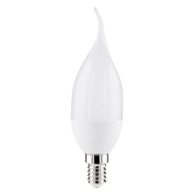 Лампа светодиодная Е14 7,5W/3000 свеча на ветру матовая ASD