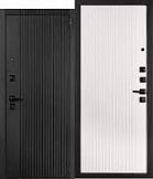 Дверь Вертикаль ОБ лофт черный/лофт белый 860х2050 Левая (9,5см)