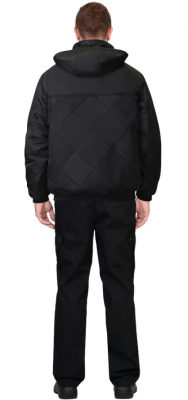 Куртка демисезонная Прага-Люкс чёрная размер 52-54/170-176