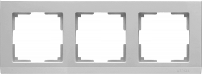 Рамка 3-м WL04-Frame-03 Stark серебро