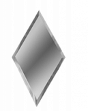 Плитка зеркальная (20х34) РЗС1-01 Ромб серебро (ДСТ, Россия)