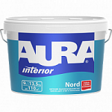 Краска матовая высокоукрывистая для стен и потолков "AURA NORD" (0,9л)