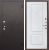 Дверь Тайга Металл/клен белый 860х2050 Левая (9см)