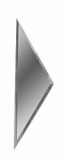 Плитка зеркальная (15х51) РЗС1-02(б) Полуромб боковой серебро (ДСТ, Россия)
