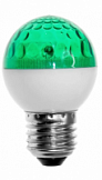 Лампа -строб Е27 d50 зеленая (411-124)