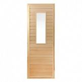 Дверь для сауны со стеклом (1,9х0,7) липа №20 (Б)
