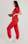 Блуза медицинская ПРОФОРМА 3-60-14-1 ткань Ширли красный 24/24 размер 52/170-176