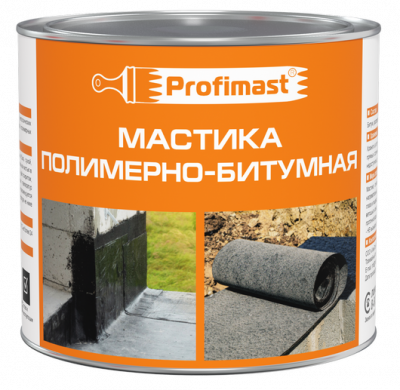Мастика полимерно-битумная (2л/1,8кг) Profimast 