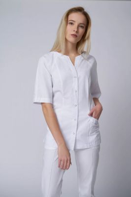 Блуза медицинская 6-019 1/2 софит белый размер 62/170 ELIT