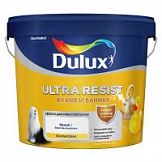 Краска Dulux Ultra Resist для кухни и ванной полуматовая BW (5л)