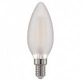 Лампа светодиодная Е14 5W/840 свеча матовая В35 F-LED frozed Эра