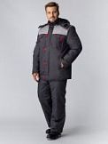 Куртка утепленная Фаворит NEW темно-серый/серый размер 68-70/182-188