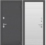 Дверь входная Acoustic OikoT Антик серебро/софт белый 980х2050 Левая (8,7см)