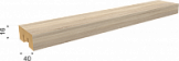 Рейка декоративная МДФ Бриона Дуб сонома (0,016х0,04х2,7м) (8)