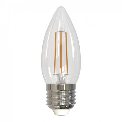 Лампа светодиодная Е27 5W/840 свеча прозрачная В35 F-LED Эра