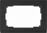 Рамка для двойной розетки WL04-Frame-01-DBL-black Stark черный