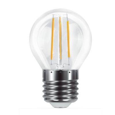 Лампа светодиодная Е27 7W/840 шар прозрачный P45 F-LED ЭРА