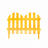Забор декоративный №4 35х300см (7секций) желтый
