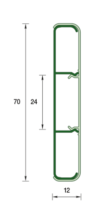 Наличиник ПВХ с кабель-каналом Белый глянец 70 мм 2,2 м Деконика (20)
