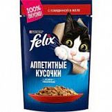 Корм для кошек Феликс пауч желе говядина 85 гр