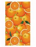 Полотенце вафельное Самойловский Текстиль Апельсины Размер: 40х70, Цвет: Оранжевый