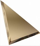 Плитка зеркальная (200х200) ТЗБ1-02 треугольник бронза (ДСТ, Россия)