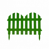 Забор декоративный №4 35х300см (7секций) зеленый