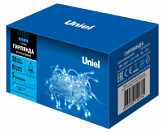 Гирлянда Uniel ULD-S0500-050/DTA Blue IP20 синий 5м 50 светодидов провод прозрачный
