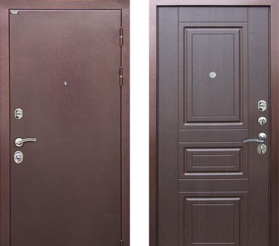 Дверь Трио Лайт (металл/металл) 860х2050 Левая (10см)