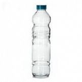 Бутылка 1,1 л стеклянная с пласт крышкой (бирюзовая) Вита 80339В