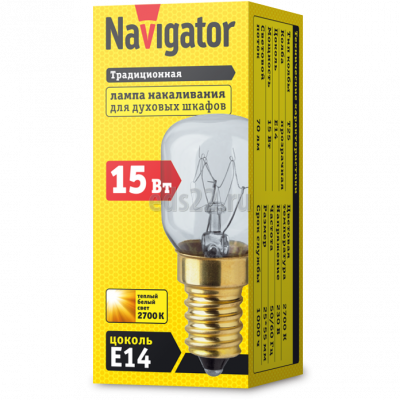 Лампа для печей Т25 15W E14 Navigator